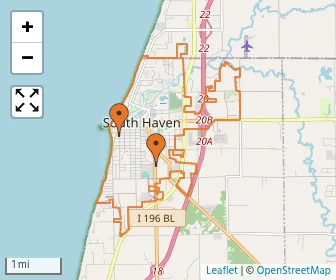Area schools map